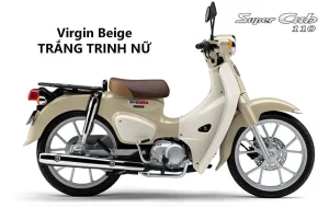 Super Cub 110 nội địa Nhật màu be (màu kem)