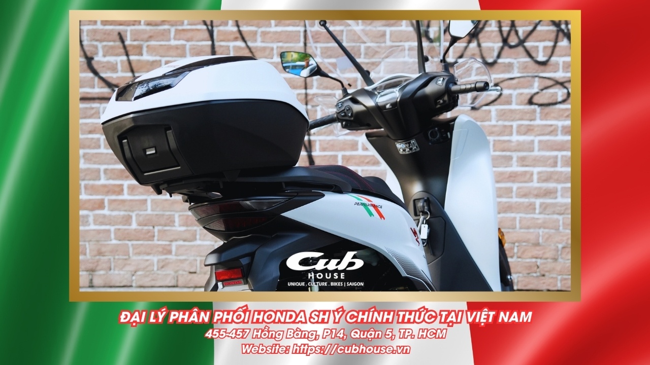 Chi tiết Honda SH Ý 150i Sport chính hãng màu trắng mới về đến Việt Nam