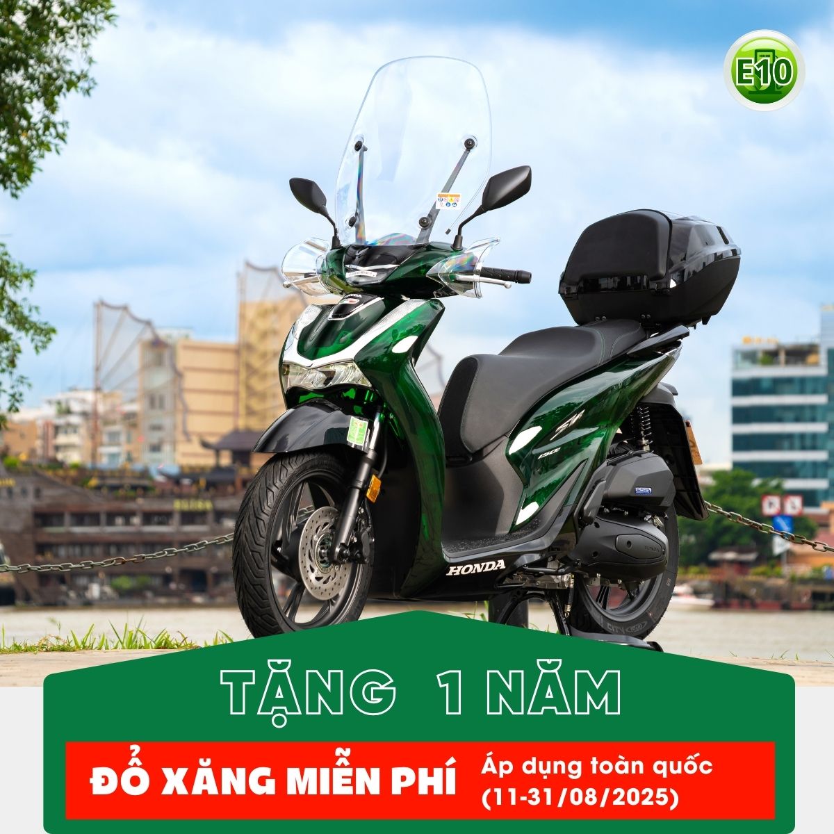 Honda SH Ý Vetro về Việt Nam có chương trình tặng 1 năm xăng E10
