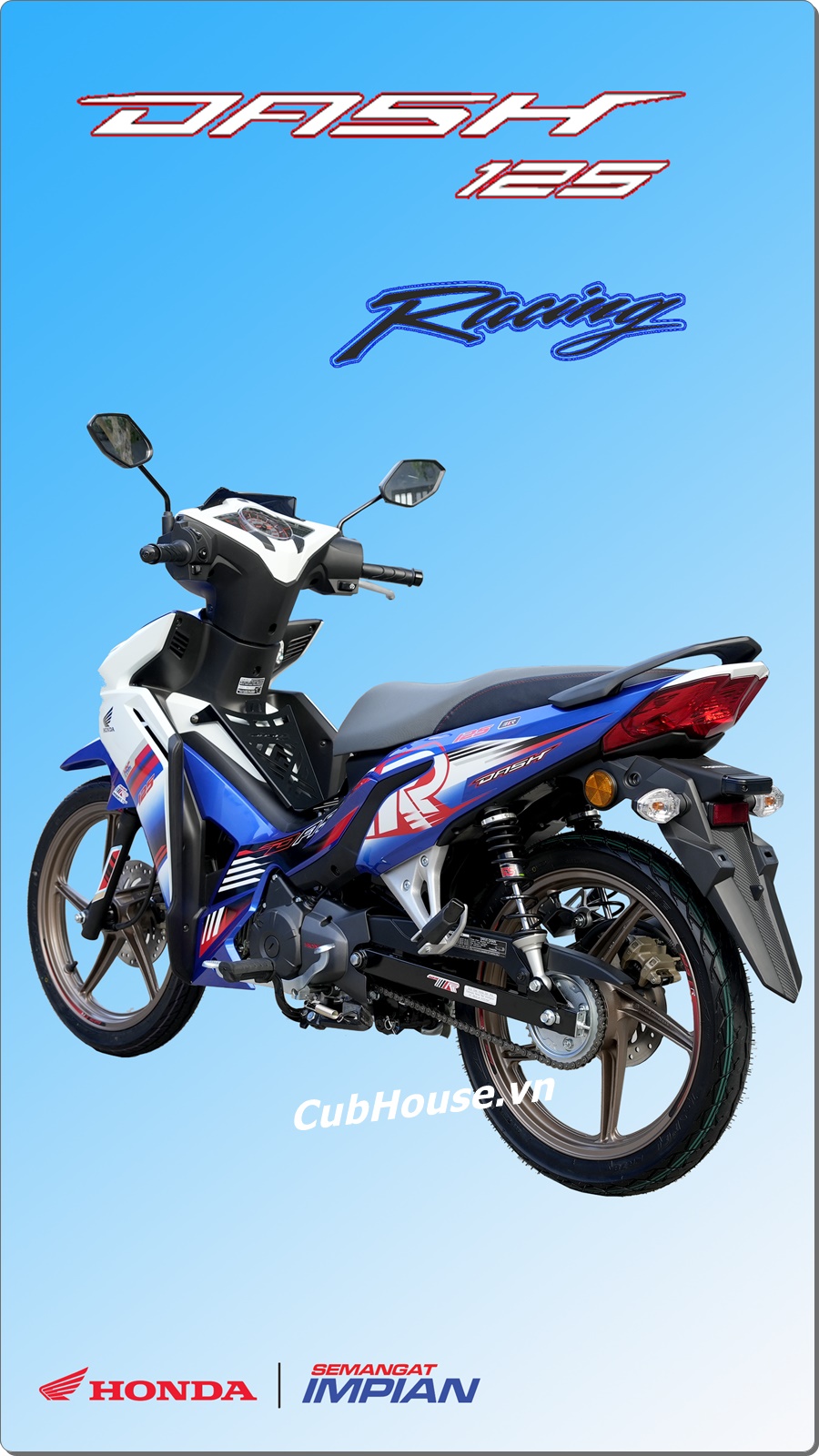 Honda Dash 125 Racing Custom 2026 - Malaysia 45 Honda Dash 125 Racing Custom 2026 Malaysia mau xanh 12