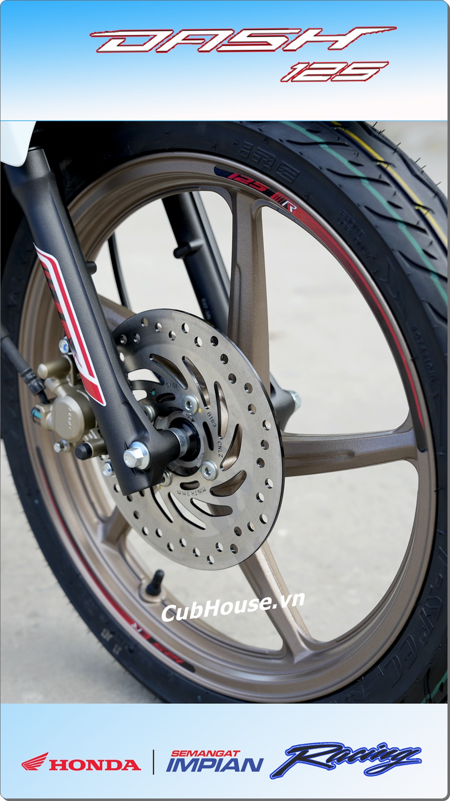 Honda Dash 125 Racing Custom 2026 - Malaysia 40 Honda Dash 125 Racing Custom 2026 Malaysia mau xanh 5