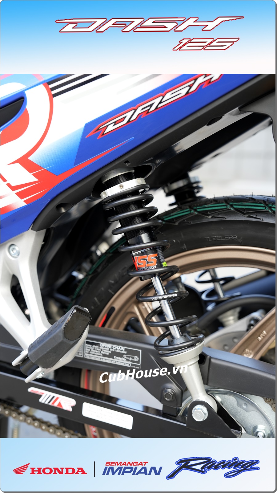 Honda Dash 125 Racing Custom 2026 - Malaysia 35 Honda Dash 125 Racing Custom 2026 Malaysia mau xanh 7