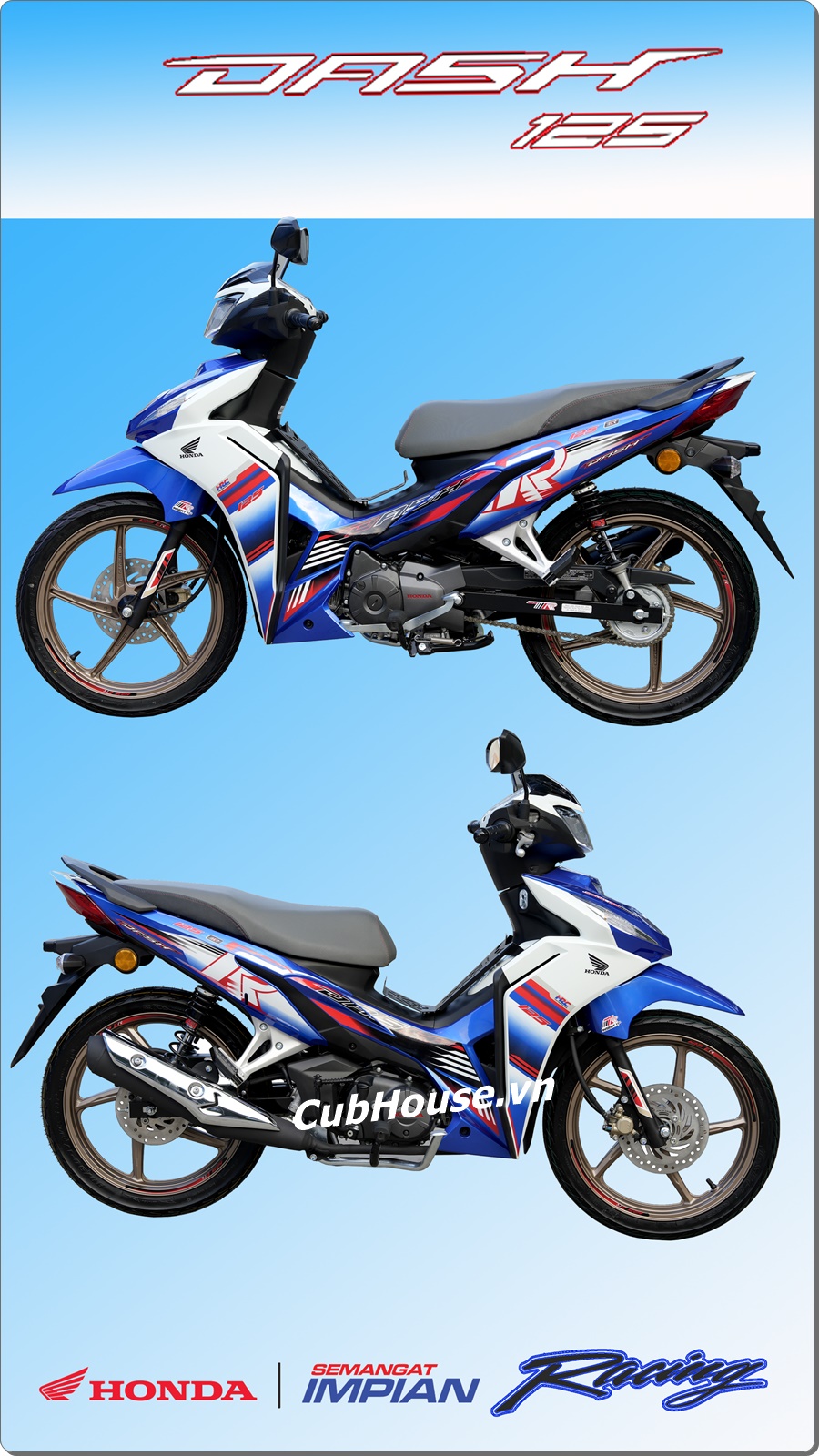 Honda Dash 125 Racing Custom 2026 - Malaysia 37 Honda Dash 125 Racing Custom 2026 Malaysia mau xanh 9