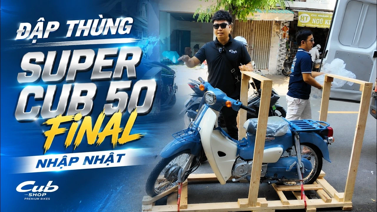 Giao xe, khui thùng Honda Super Cub 50 Final Edition nhập Nhật tại Quận 11 10 Giao xe, khui thùng Honda Super Cub 50 Final Edition nhập Nhật tại Quận 11