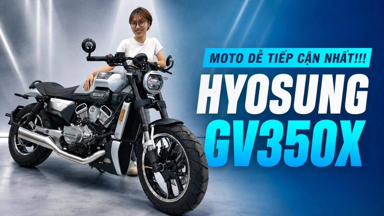 Hyosung GV350X: Máy V-Twin 60 độ, giá 135 triệu đồng, trang bị đầy đủ công nghệ 3 Hyosung GV350X: Máy V-Twin 60 độ, giá 135 triệu đồng, trang bị đầy đủ công nghệ