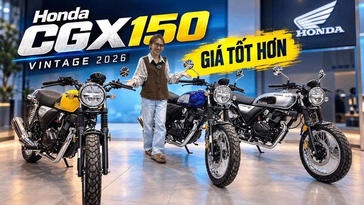 3 màu xe Honda CGX 150 2026 mới nhất, sẵn xe mua ngay