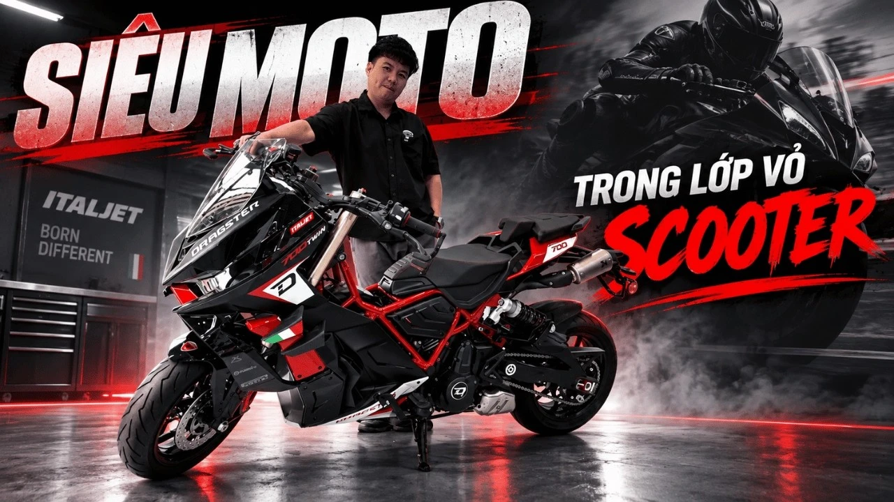 Italjet Dragster 700 Twin Premium Edition: Chỉ còn 2 chiếc “quái thú” tại CubHouse SaiGon