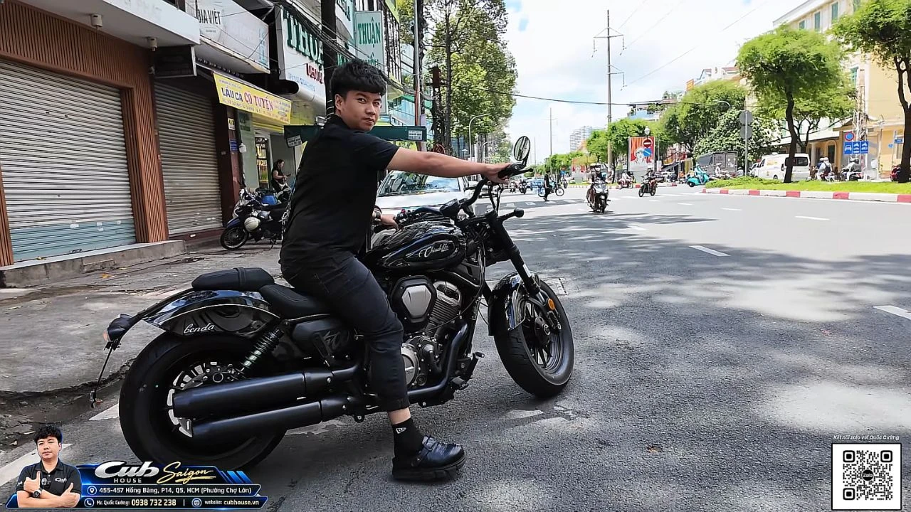 Giao xe Benda Chinchilla 500 cho anh khách Quận 7 – Cruiser 500cc cá tính, khác biệt