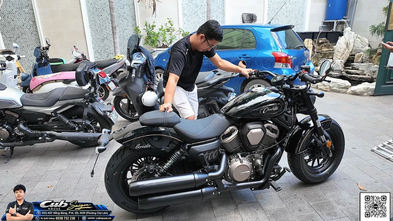 Giao xe Benda Chinchilla 500 cho anh khách Quận 7 – Cruiser 500cc cá tính, khác biệt