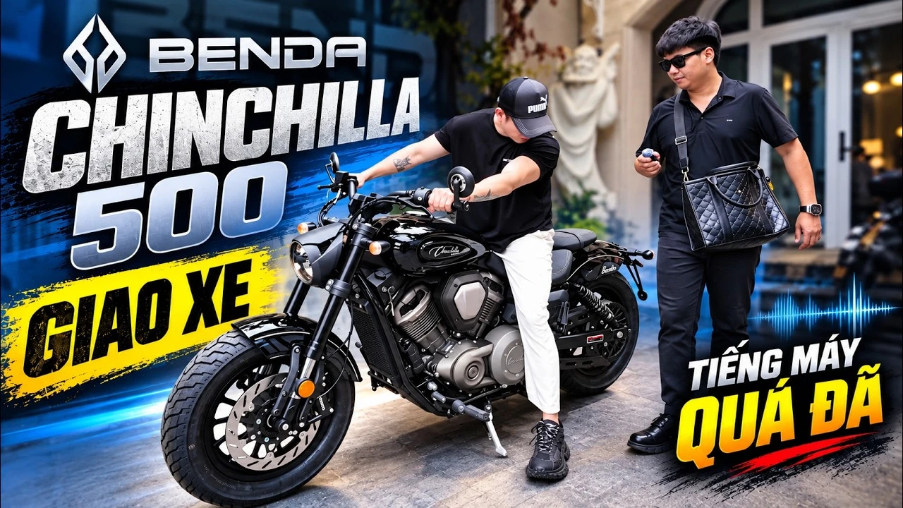 Giao xe Benda Chinchilla 500 cho anh khách Quận 7 – Cruiser 500cc cá tính, khác biệt
