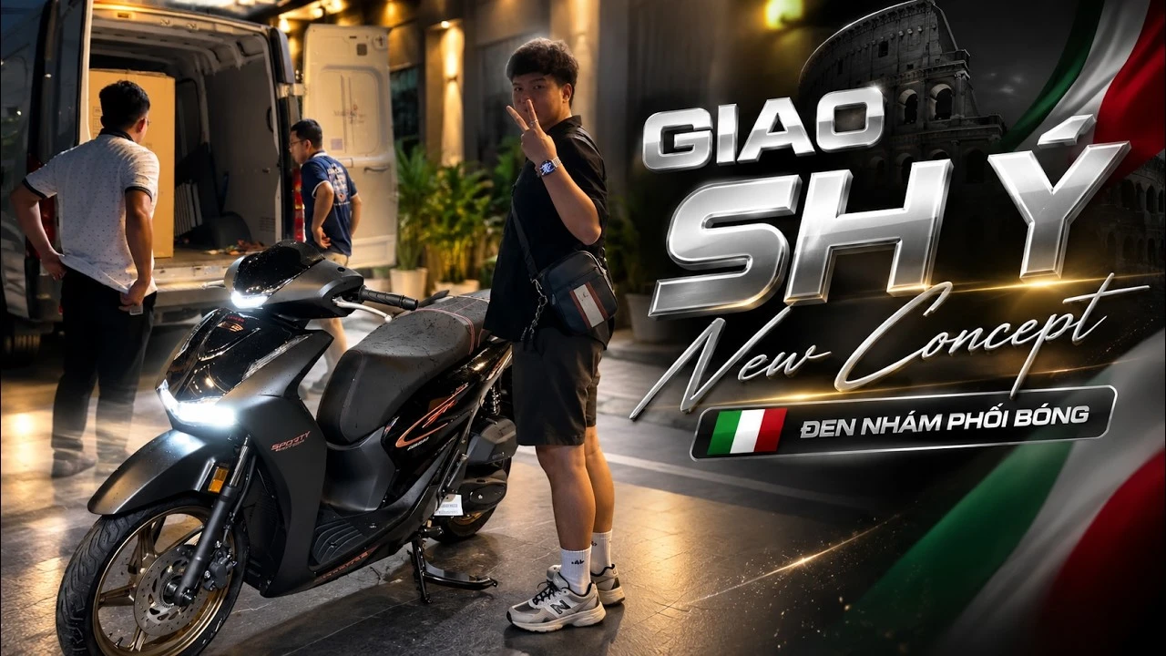 Đêm mưa khui thùng Honda SH150i nhập Ý 2026: Bản HMR Newconcept đen mâm đồng về tay chủ nhân Quận 12 6 Đêm mưa khui thùng Honda SH150i nhập Ý 2026: Bản HMR Newconcept đen mâm đồng về tay chủ nhân Quận 12