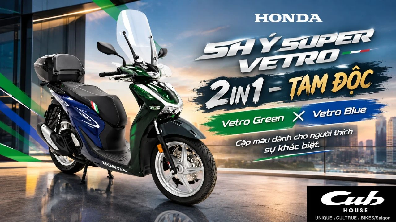 Honda SH Ý 150i Super Vetro 2in1 “Tam Độc” – Độc đáo, độc quyền, độc nhất vô nhị 4 Honda SH Ý 150i Super Vetro 2in1 “Tam Độc” – Độc đáo, độc quyền, độc nhất vô nhị