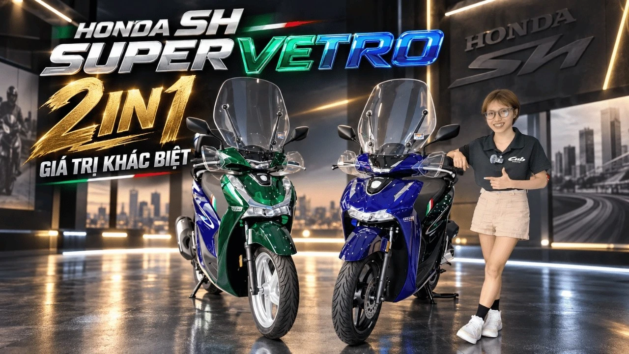 Honda SH Ý 150i Super Vetro 2in1 – “Tam độc” dành cho người không muốn sở hữu một chiếc SH bình thường