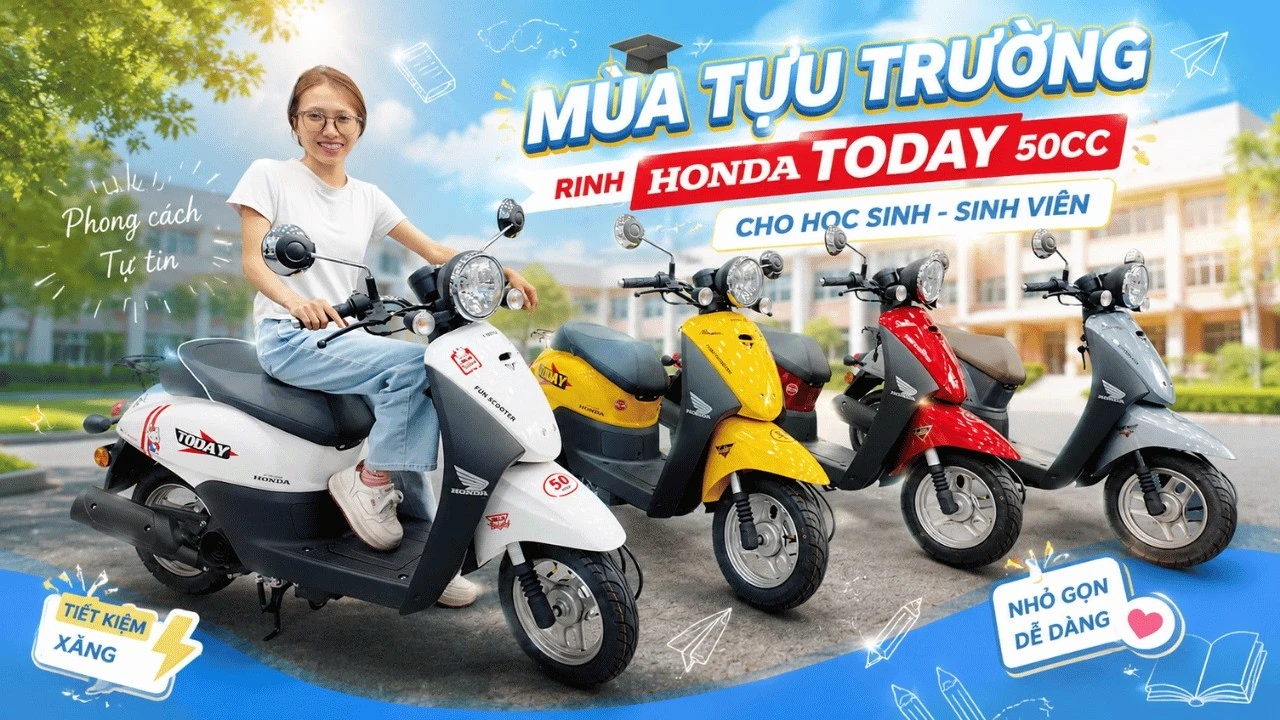 4 màu Honda Today 50cc đang có sẵn tại Cub House – Bạn thích màu nào? 7 4 màu Honda Today 50cc đang có sẵn tại Cub House – Bạn thích màu nào?